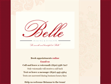 Tablet Screenshot of bellewaxingandskincare.com